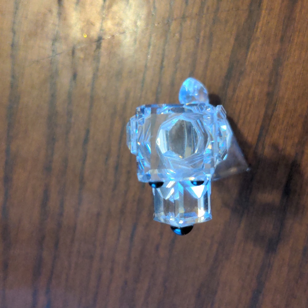 Swavorski Silver Crystal Vintage Standing Pluto Dog Figurine 7635, Discontinued - Picture 5 of 11